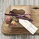 Wedding bonbonniere craft Shabby chic (with dried rose flower)