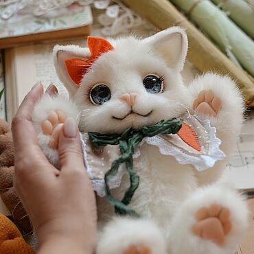 Куклы и игрушки ручной работы. Ярмарка Мастеров - ручная работа Игрушка ручной работы кошечка Сьюзи. Handmade.