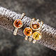 Vermeil ring with 6mm orange citrine (RCR6). Rings. IRStudio. Online shopping on My Livemaster.  Фото №2