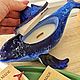 Кит из гипса с ручной росписью, залит соевой свечой. Подставки. tea toys. Интернет-магазин Ярмарка Мастеров.  Фото №2