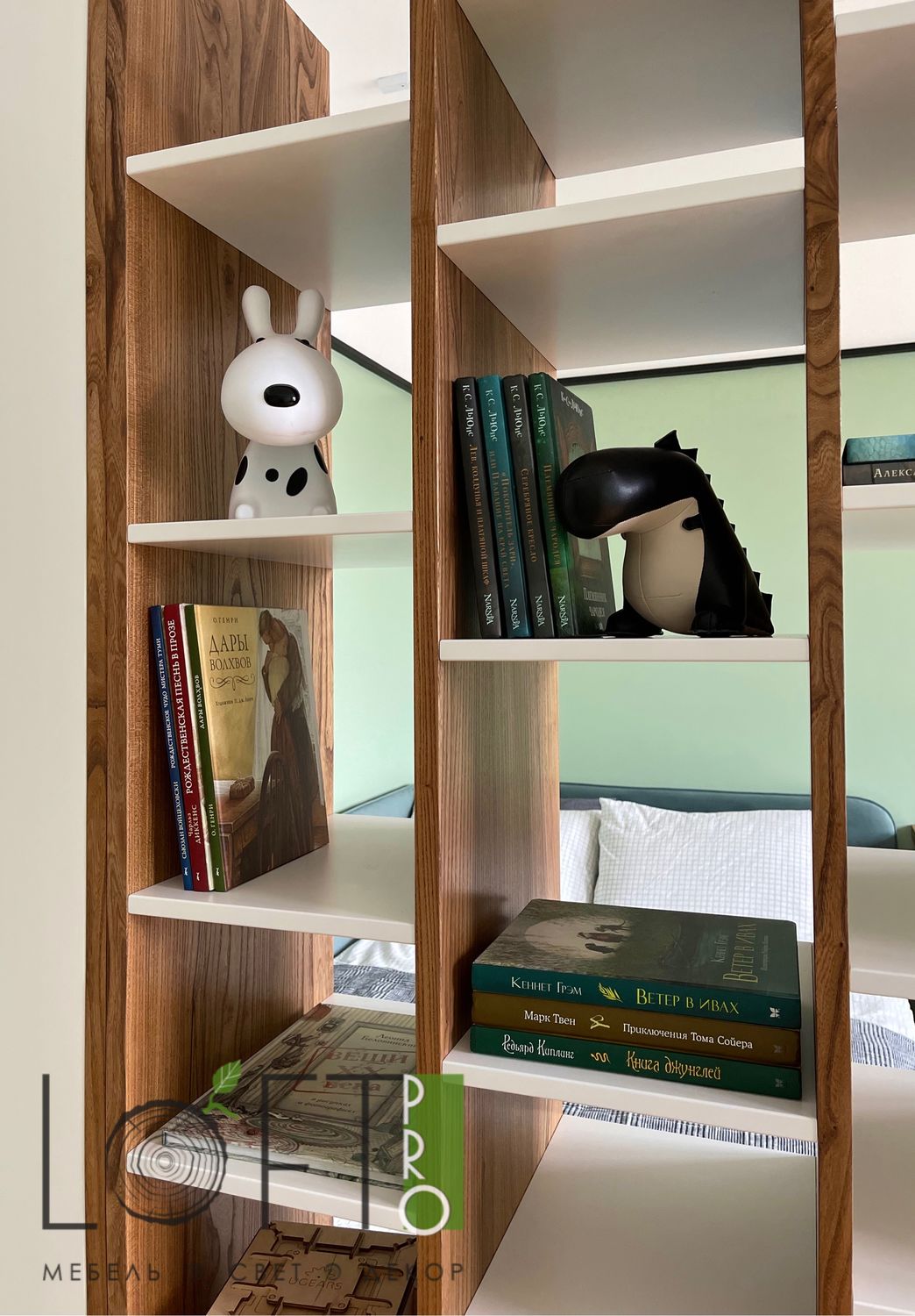 Стеллаж из массива и МДФ в интернет-магазине на Ярмарке Мастеров ...