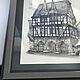 Фахверковый дом  Ратуша ALSFELD. Картины. ARTbotanika. Ярмарка Мастеров.  Фото №4
