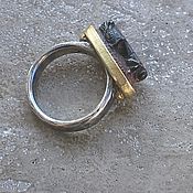 Украшения handmade. Livemaster - original item Tourmaline ring, silver and brass. Handmade.
