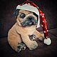 Realistic Soft toy: Pug. Stuffed Toys. Teddybeasts. Online shopping on My Livemaster.  Фото №2