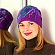 Women's felted hat.Purple hat female. Caps. Felt the world. Online shopping on My Livemaster.  Фото №2
