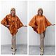 Order Poncho: Poncho cape Orange mood. Olgaorel57. Livemaster. . Ponchos Фото №3