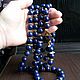 140 cm Long necklace of lapis lazuli with citrine. Necklace. Shop. My Livemaster. Фото №5