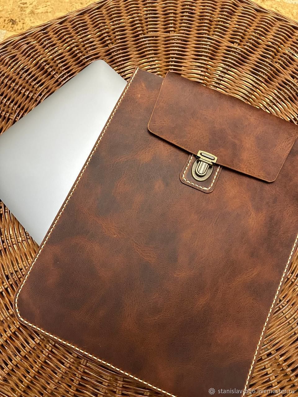 Кожаный чехол для ноутбука Macbook в интернет-магазине Ярмарка Мастеров ...