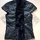 Sheepskin Leather Vest for Women Black. Vests. Warm gift. Online shopping on My Livemaster.  Фото №2