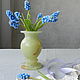 Bouquet 'Blue Muscari' cold porcelain, Bouquets, Voskresensk,  Фото №1