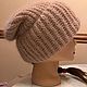 Зимняя шапка из ангоры. Шапки. Handmade by NINA Pokrovskaya (nina-p-knitting). Ярмарка Мастеров.  Фото №4