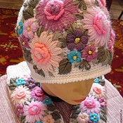 Аксессуары handmade. Livemaster - original item Set of hat and mittens 