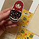 Заказать Матрешка брошь, подарок подруге сестре, русский сувенир. KoKo De Lis ArtShop. Ярмарка Мастеров. . Брошь-булавка Фото №3