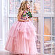 The dress is elegant in a floor for girls tulle Pink cloud, Dresses, Moscow,  Фото №1