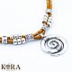 Necklace of Portuguese cork spiral handmade C0059w. Necklace. Koracork. Online shopping on My Livemaster.  Фото №2