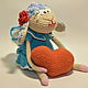 Влюблённая овечка с сердечком, Мягкие игрушки, Сургут,  Фото №1