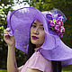 Summer hat ' garden roses', Hats1, Moscow,  Фото №1