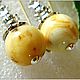 Earrings 'Frosted balls' amber silver. Earrings. Frollena II. Natural Baltic amber. My Livemaster. Фото №6