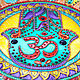 Order 'Hamsa Om' plate decorative hand painting. Art by Tanya Shest. Livemaster. . Plates Фото №3