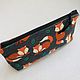 Foxes-a cosmetic bag with a zipper, Beauticians, Vladimir,  Фото №1