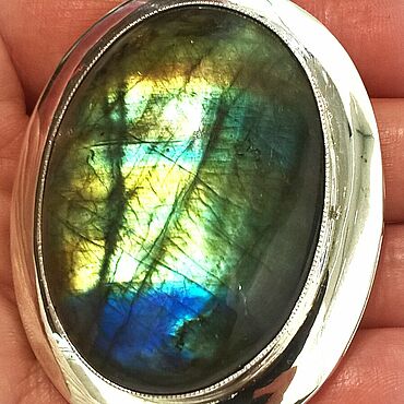 Украшения ручной работы. Ярмарка Мастеров - ручная работа Кулон Спектролит лабрадор подвеска украшение. Handmade.