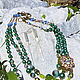 Three-Tiered Necklace by Leonora Dame. Vintage necklace. Antik Boutique Love. Online shopping on My Livemaster.  Фото №2