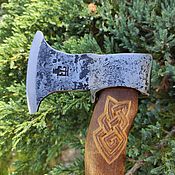 Материалы для творчества handmade. Livemaster - original item Tools: Gift carving axe Viking with carving 680g. Handmade.