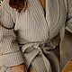  Женский банный халат бежевый. Халаты. YS - Банные халаты, сорочки, пижамы. Интернет-магазин Ярмарка Мастеров.  Фото №2