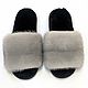 Slippers made of natural fur Mink and Sheepskin, Slippers, Nalchik,  Фото №1
