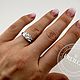 Золотое кольцо с бриллиантами. Кольцо помолвочное. FROLOF JEWELRY. Ярмарка Мастеров.  Фото №5