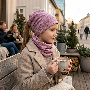 Одежда детская ручной работы. Ярмарка Мастеров - ручная работа Комплект из шапки и снуда.. Handmade.