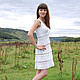 Cotton dress White. Dresses. Yulia Biedina. Crochet Studio. Online shopping on My Livemaster.  Фото №2