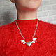 Заказать Колье с сердцем и жемчугом бива  "Saintly allure". Оксана Товстолес   . ART Jewelry.. Ярмарка Мастеров. . Колье Фото №3