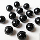 Agate black 14 mm, 28951060 Beads with cut, natural stone, Beads1, Ekaterinburg,  Фото №1