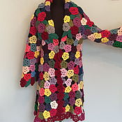 Одежда handmade. Livemaster - original item Knitted Coat: Spring is coming, spring road. Handmade.