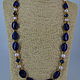 Pearl beads with lapis lazuli 'Elegy', Necklace, Velikiy Novgorod,  Фото №1
