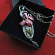 Pendant-a pendant made of polymer clay,art Nouveau,sculpted miniature, Necklace, Moscow,  Фото №1