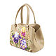Order Medium women's bag ' Irises in bloom'. Pelle Volare. Livemaster. . Classic Bag Фото №3