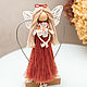 Order Macrame  Angel. cherry Dress. Textile Shop Natalya. Livemaster. . Interior elements Фото №3