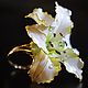 Bronze Large Stained glass Ring White Lily. Rings. Rare Bijou. My Livemaster. Фото №5