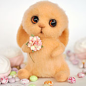 Куклы и игрушки handmade. Livemaster - original item Felted toy Bunny Marshmallow. Handmade.