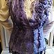 Waistcoat felted silk with sheep curls Amethyst. Vests. FansFelt. Online shopping on My Livemaster.  Фото №2
