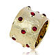 Золотое кольцо с рубинами 4,3ct German Kabirski. Кольца. Жемчужина. Интернет-магазин Ярмарка Мастеров.  Фото №2