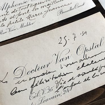 Винтаж ручной работы. Ярмарка Мастеров - ручная работа Винтаж: Антикварные столетние визитки для декора и коллекции. Handmade.