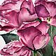 Order Painting in watercolor bouquet of roses pink crimson on a white background in watercolor. Olga Ermakova art. Livemaster. . Pictures Фото №3