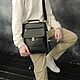 Men's bag: Men's Brown Leather Tablet Bag Mod. C96-122. Men\'s bag. Natalia Kalinovskaya. My Livemaster. Фото №5