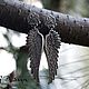 Order Earrings silver 'angel' with Wings, clove, wings. Shard Noir - handmade jewelry. Livemaster. . Stud earrings Фото №3