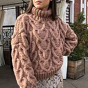 Одежда handmade. Livemaster - original item Jerseys: Women`s knit sweater is very oversized, sweater knitting. Handmade.