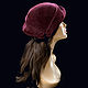 Marsala coquette. Hats1. Novozhilova Hats. My Livemaster. Фото №5