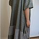 Large size cambric dress with lurex khaki. Dresses. Charmante Tutenafelt (crealanafr). My Livemaster. Фото №5